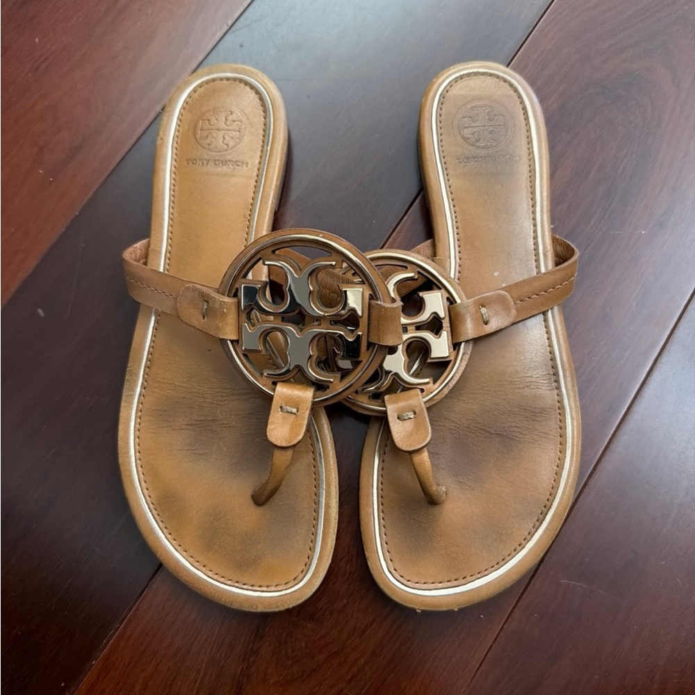 Tory Burch Tan Leather Sandals